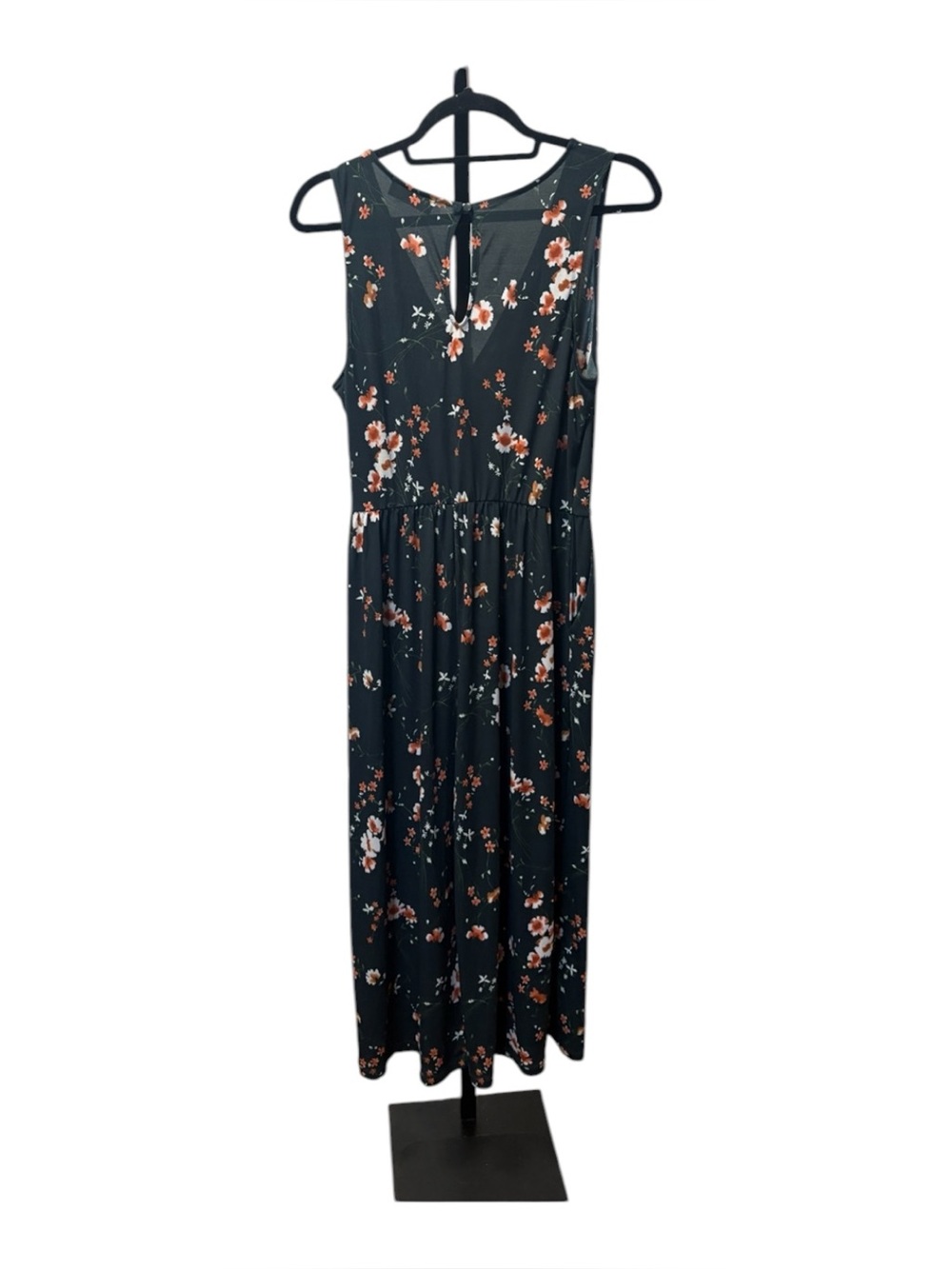 Kaileigh Black Floral Sleeveless Jumpsuit - Picture 2 of 3
